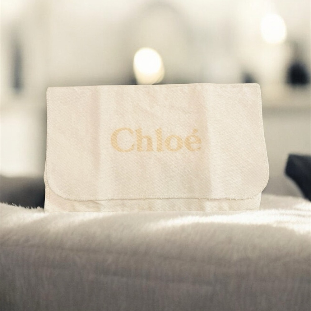 See By Chloe’ Aura Taupe and Off-White Long Leather Flap Wallet w/COA Card -NWOT - Picture 15 of 15